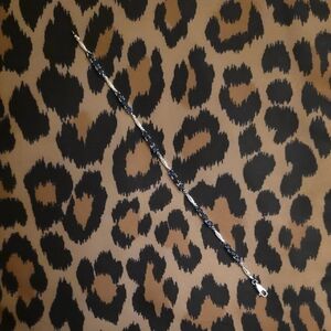 Elegant Silver and Blue Sapphire Women's Bracelet